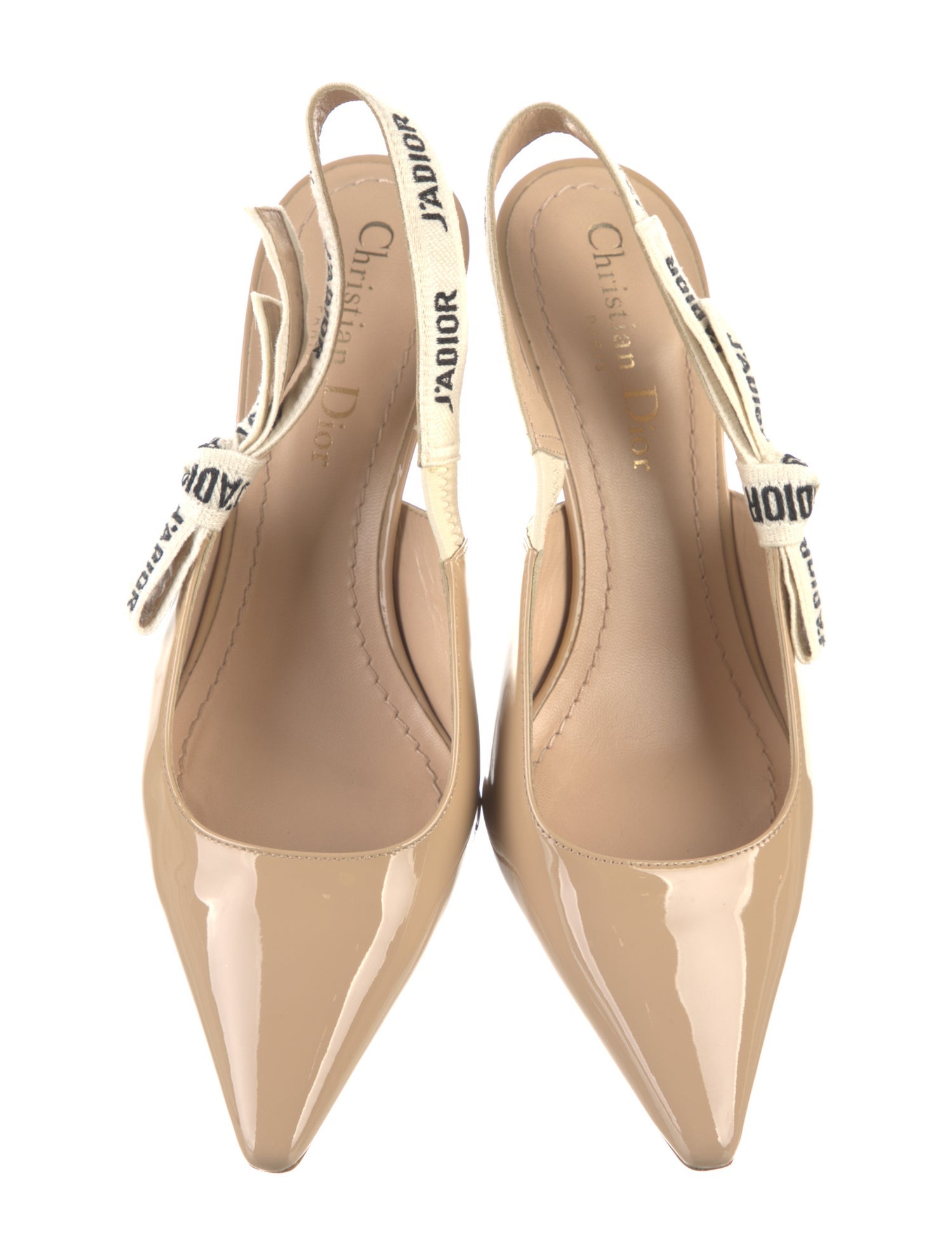 Christian Dior Patent Leather Slingback Pumps